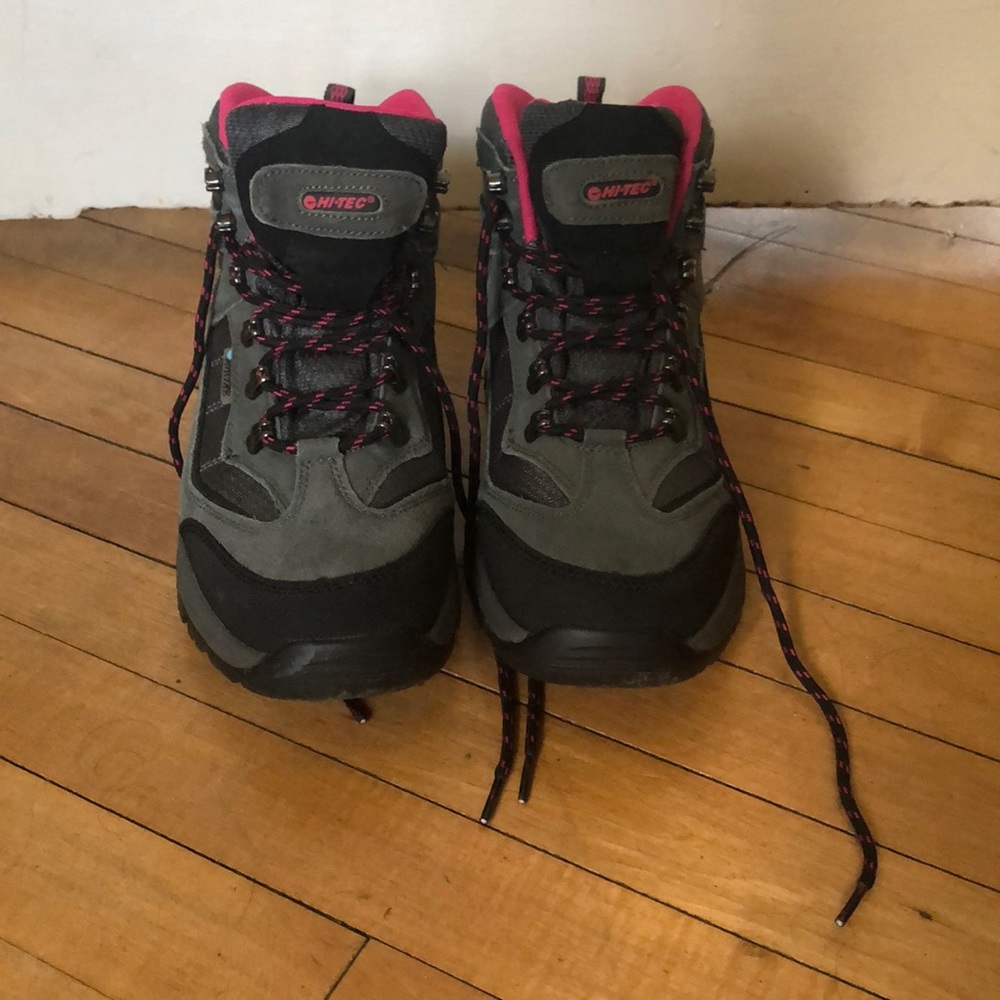 Hi-Tec Gray and Pink Hiking Boots 9.5